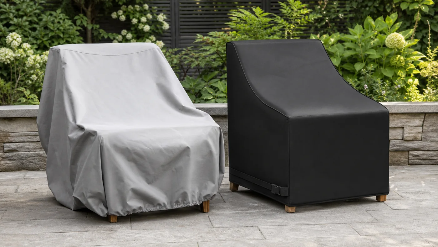 Custom cover versus standard cover fit comparison